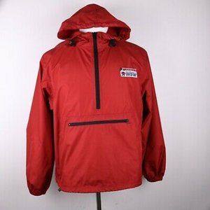Vintage Red Walt Disney World Hooded Rain Jacket
